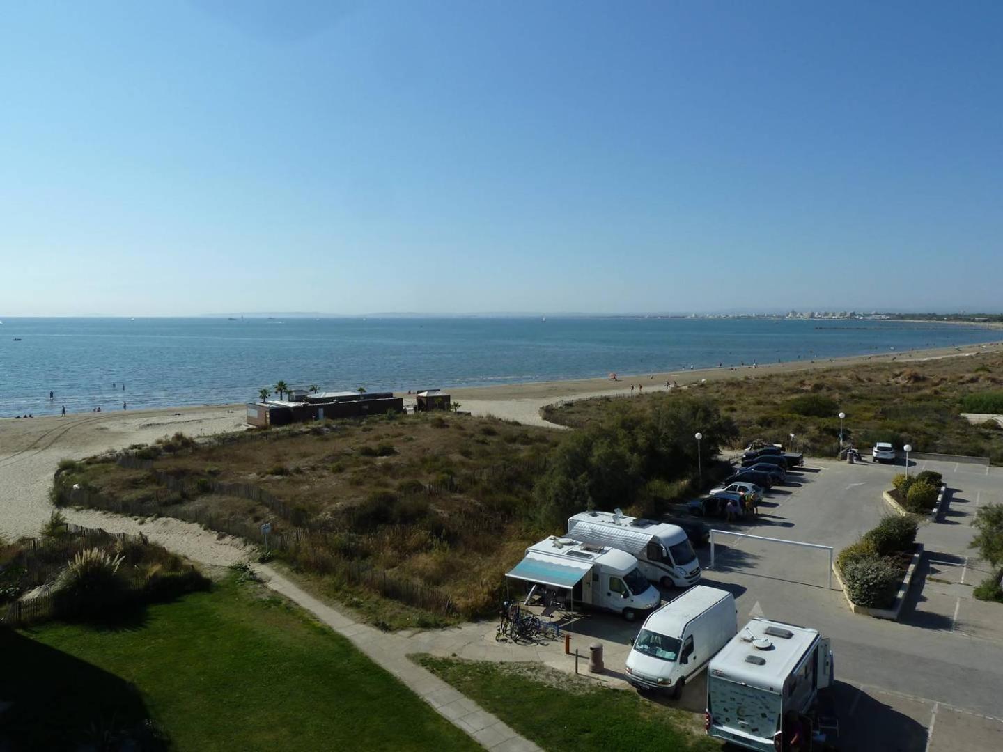 As14629 - P2 Mezzanine Avec Vue Mer Laterale, Dans Une Residence Sur Plage Avec Parking Prive Le Grau-du-Roi Buitenkant foto